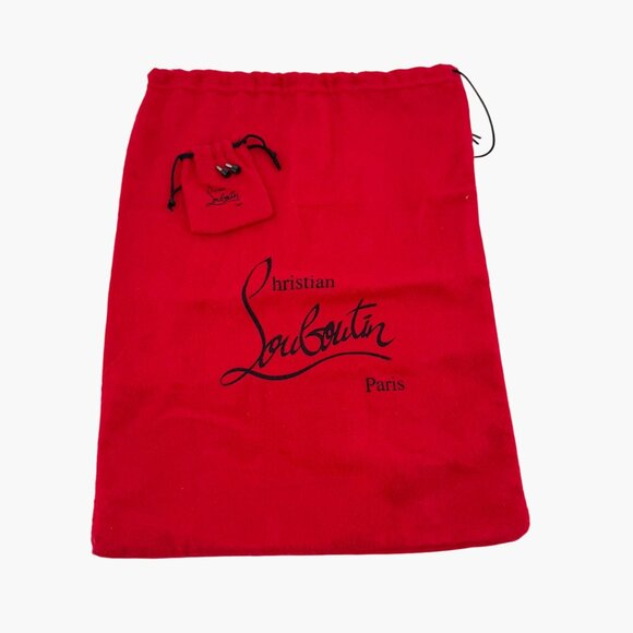 Christian Louboutin Gourmi Black Anklet Charm Pumps Heels Size 39.5 US 9.5 - Picture 2 of 16